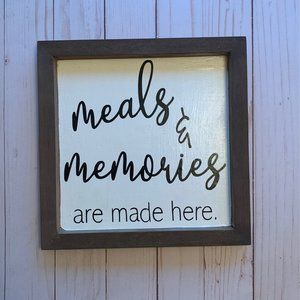 Meals & Memories Sign